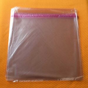 Protectores plásticos con cierre adhesivo para vinilos de 12" (5 unidades)