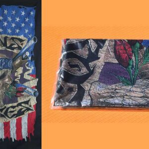 Guns N' Roses - Flag (póster de tela, mide 104 x 66 cm)